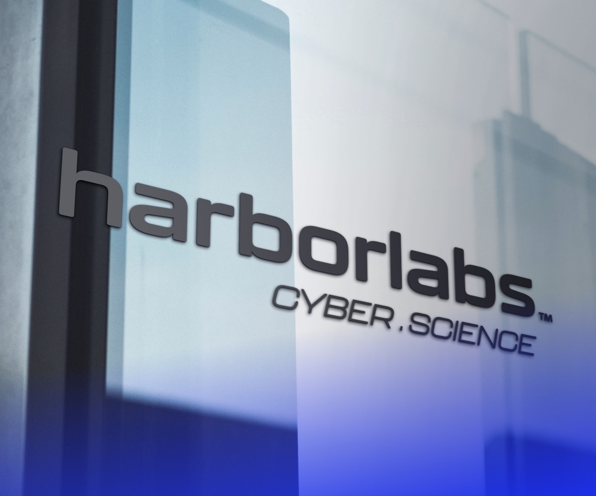 harborlabs logo on building harborlabs logo on building