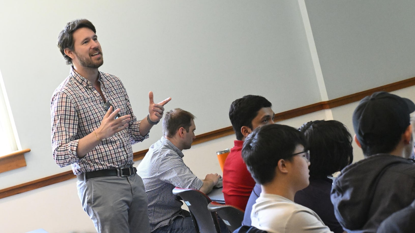 Dr. Mike Rushanan teaching Johns Hopkins University course